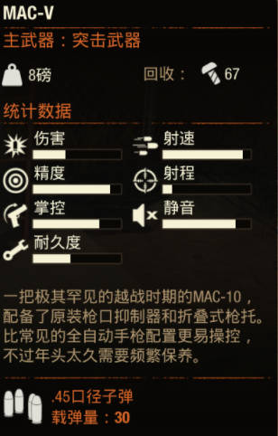 《腐烂国度2》武器 MAC-V怎么样