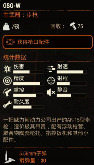 《腐烂国度2》武器 GSG-W怎么样