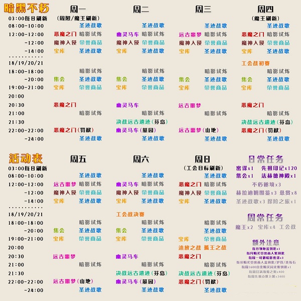 《暗黑破坏神：不朽》日常任务一览