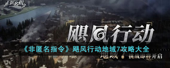 《非匿名指令》飓风行动地域7攻略大全