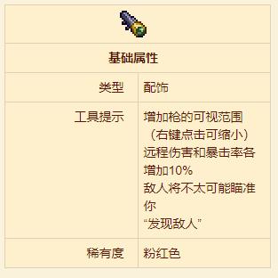 《泰拉瑞亚》侦察镜配饰介绍