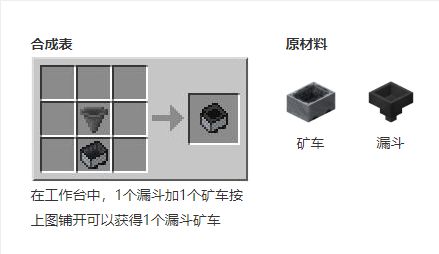 《我的世界》漏斗矿车介绍