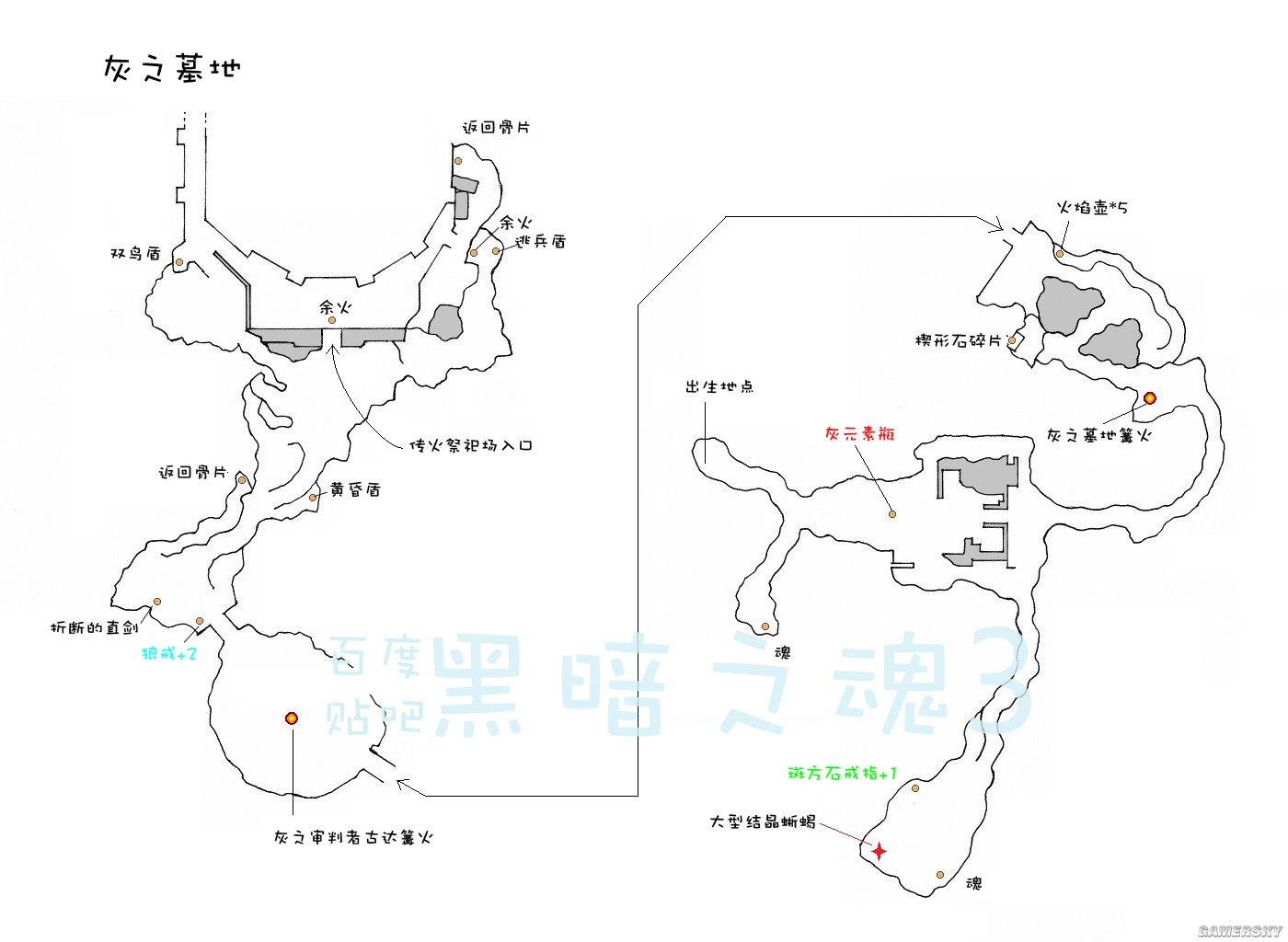 黑暗之魂3全地图详细内容介绍