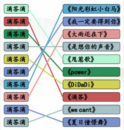 《汉字找茬王》滴答滴连出全部歌曲通关攻略