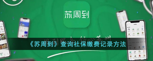 《苏周到》查询社保缴费记录方法