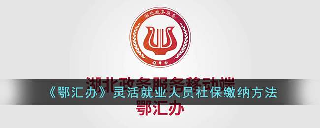 《鄂汇办》灵活就业人员社保缴纳方法