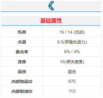 《泰拉瑞亚》冰雪回旋镖武器介绍