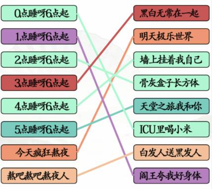 《汉字找茬王》连线熬夜口诀通关攻略