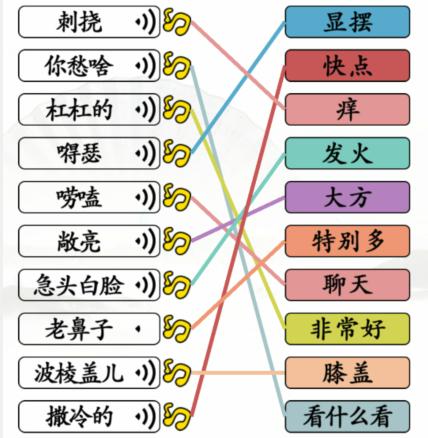 《汉字找茬王》连线东北通关攻略