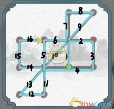 《一字一句》一笔画一笔连上所有的点攻略大全