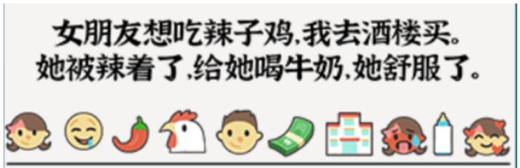 《一字一句》用表情讲故事攻略答案