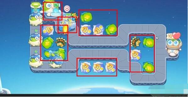 《保卫萝卜4》太空穿越第22关满星攻略