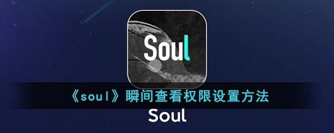 《soul》瞬间查看权限设置方法