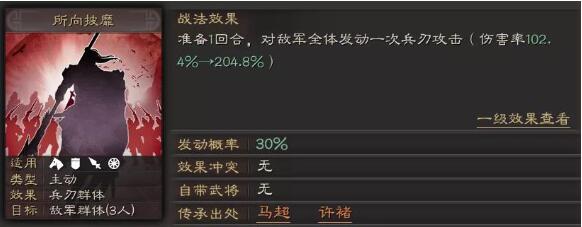 《三国志战略版》马超战法搭配组合推荐