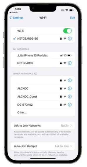 ios16查看wifi密码方法