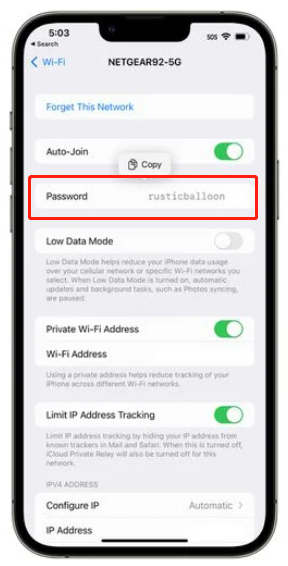 ios16查看wifi密码方法