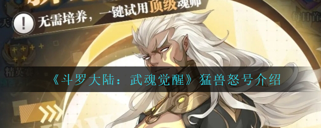 《斗罗大陆：武魂觉醒》猛兽怒号介绍