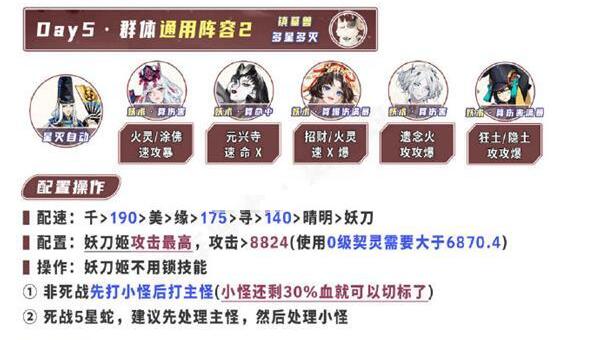 《阴阳师》2023超鬼王第五天阵容一览