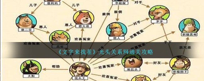 《文字来找茬》光头关系网通关攻略